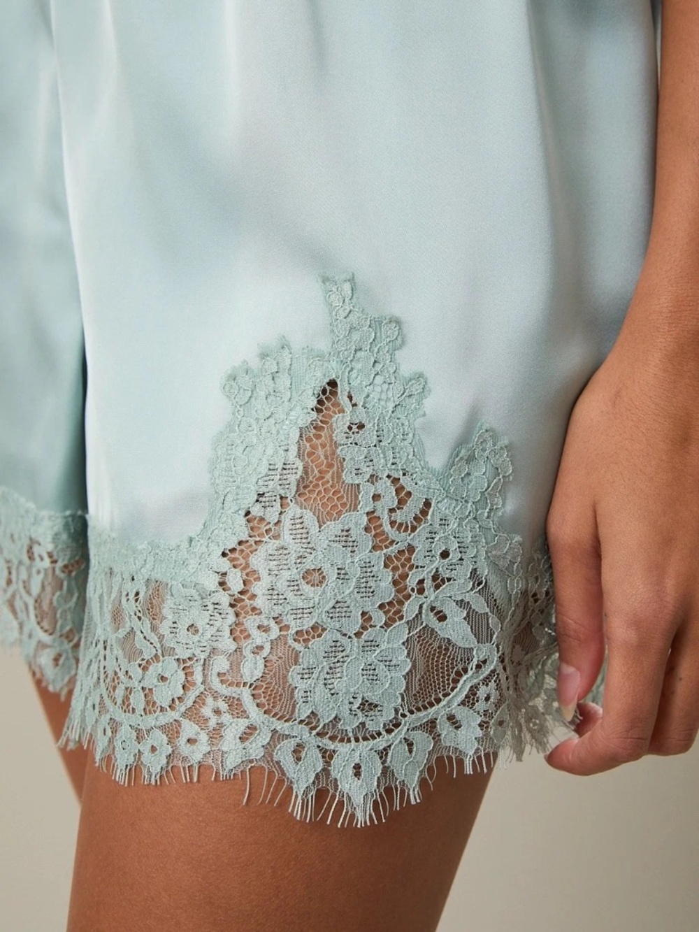 Blue Lace Shorts